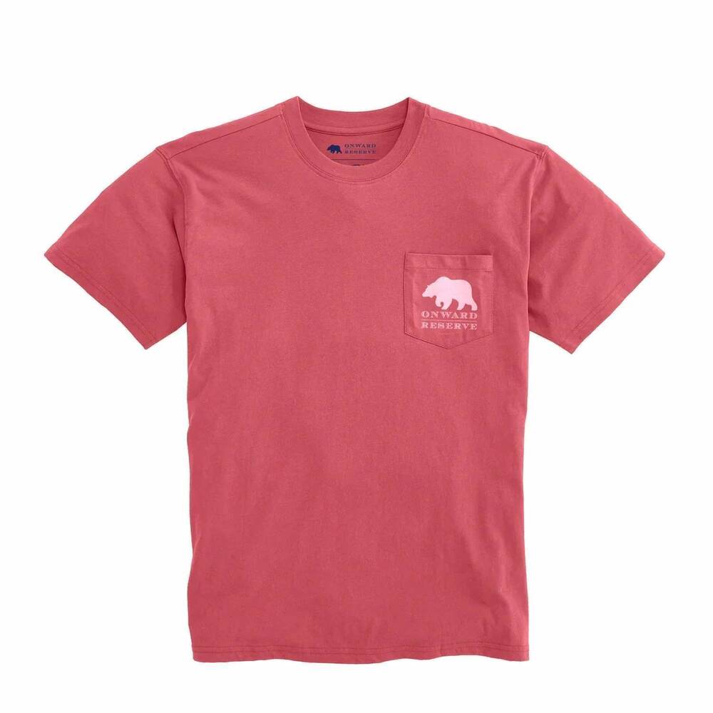 NEW ONWARD RESERVE men's coke patent washed tee in red